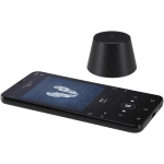 Compacte magnetische speaker met aluminium afwerking en 3 W vermogen kleur zwart derde weergave