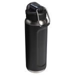 Dubbelwandige vacuümgeïsoleerde waterfles 710 ml Stanley kleur zwart derde weergave achterkant