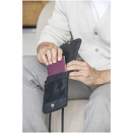 Waterbestendige organizer tas voor accessoires met RFID kleur zwart luxe weergave 2