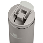Lekvrije dubbelwandige thermobeker met fliptopdeksel 350ml Stanley kleur grijs weergave detail 1