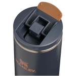 Lekvrije dubbelwandige thermobeker met fliptopdeksel 350ml Stanley kleur grijsachtig blauw weergave detail 1