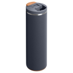 Thermobeker met dubbele wand en lekdichte deksel 470ml Stanley kleur grijsachtig blauw tweede weergave achterkant