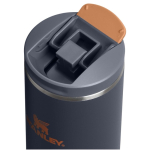 Thermobeker met dubbele wand en lekdichte deksel 470ml Stanley kleur grijsachtig blauw weergave detail 1