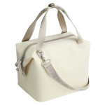 Mini koeltas met stevige rits voor 10 Stanley-blikjes kleur beige derde weergave achterkant