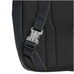 Urban schoudertas met vakken en gewatteerde riem 9L kleur zwart weergave detail 2