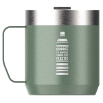 Thermische mok met spatbestendig deksel van roestvrij staal 350ml Stanley kleur donkergroen weergave bedrukking logo 2