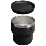 Stapelbare thermische beker met dubbele wand van roestvrij staal 295 ml Stanley kleur zwart