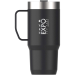 Thermische mok met morsbestendig deksel en dubbele wand 473ml Stanley kleur zwart weergave bedrukking logo 2