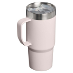 Thermische mok met morsbestendig deksel en dubbele wand 473ml Stanley kleur lichtroze tweede weergave achterkant
