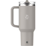 Stanley thermobeker 1,18 L met lekvrije inklapbare rietje kleur grijs weergave bedrukking logo 2