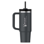 Stanley thermobeker 890 ml met draaideksel en herbruikbaar rietje kleur zwart weergave bedrukking logo 2