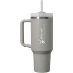 Stanley thermobeker 890 ml met draaideksel en herbruikbaar rietje kleur grijs weergave bedrukking logo 2