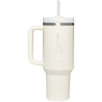 Stanley thermobeker 890 ml met draaideksel en herbruikbaar rietje kleur beige weergave bedrukking logo 2
