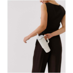 Stanley thermobeker 890 ml met draaideksel en herbruikbaar rietje kleur beige luxe weergave