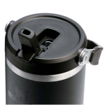 Stanley thermobeker 890ml met lekvrije inklapbare rietje kleur zwart weergave detail 1