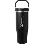 Stanley thermobeker 890ml met lekvrije inklapbare rietje kleur zwart weergave bedrukking logo 2