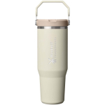 Stanley thermobeker 890ml met lekvrije inklapbare rietje kleur beige weergave bedrukking logo 2