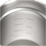 Thermische roestvrijstalen beker met spatdeksel 710ml Stanley kleur zwart weergave detail 1