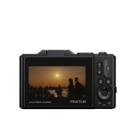 Prixton digitale camera 64 MP met kantelbaar 3'' IPS-scherm kleur zwart tweede weergave achterkant