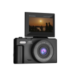 Prixton digitale camera 64 MP met kantelbaar 3'' IPS-scherm kleur zwart weergave detail 1