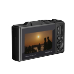 Prixton digitale camera 64 MP met kantelbaar 3'' IPS-scherm kleur zwart weergave zijkant