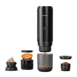 Draagbare koffiemachine 15bar druk en oplaadbaar 80ml Prixton kleur zwart tweede weergave