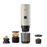 Draagbare koffiemachine 15bar druk en oplaadbaar 80ml Prixton kleur beige tweede weergave