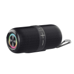 Draadloze speaker met microfoon en USB-C-opladen Prixton 30 W kleur zwart weergave zijkant