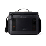 Grote koelbox met lekvrije voering Nordic Drift Storm 20L kleur zwart weergave met logo