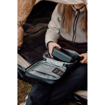 Thermische lunchtas met buitenvak en handvat Nordic Drift Storm kleur zwart sfeer weergave
