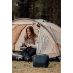 Thermische lunchtas met buitenvak en handvat Nordic Drift Storm kleur zwart sfeer weergave 2