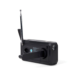 Noodradio met powerbank Nordic Drift Titan 4000mAh kleur zwart vierde weergave