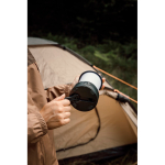 Oplaadbare campinglamp met zwengel 300 lm Nordic Drift Everest kleur zwart sfeer weergave 2