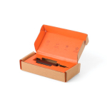 Multitool sleutelhanger van roestvrij staal Nordic Drift Adventure kleur zwart tweede weergave met doos