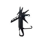 Multitool met 12 functies en karabijnhaak Nordic Drift Adventure kleur zwart tweede weergave