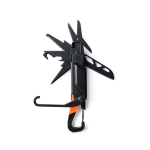 Multitool met 12 functies en karabijnhaak Nordic Drift Adventure kleur zwart derde weergave