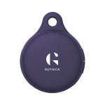 Slimme tracker met licht, geschikt voor iOS en Android kleur blauw weergave met logo