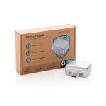Slimme USB-C-oplaadadapter met overlaadbeveiliging 140W kleur zilver weergave met doos