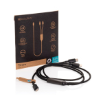 Op maat gemaakte oplaadkabel met dubbele USB-C-uitgang, snelladen 100W kleur zwart weergave met doos