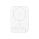 Magnetische QI2.2-powerbank van gerecycled aluminium, ultradun, 5000 mAh kleur zilver derde weergave