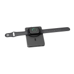 Ecologische magnetische powerbank met draadloos laden 15W 5000 mAh kleur zwart weergave 12