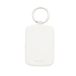 Eco powerbank sleutelhanger met geïntegreerde kabels 2000 mAh kleur wit vijfde weergave