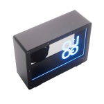 Transparante draadloze speaker met geïntegreerd RGB-licht en USB-C 5W kleur zwart