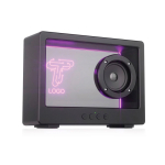Transparante draadloze speaker met geïntegreerd RGB-licht en USB-C 5W kleur zwart