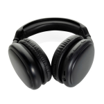 Opvouwbare over-ear koptelefoon met verwisselbare USB-C-batterij kleur zwart derde weergave
