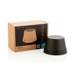Compacte magnetische speaker met IPX4 bescherming 5W 500mAh kleur zwart weergave met doos