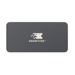 Ultradunne speaker met IPX5 waterbestendigheid en 10 W vermogen kleur grijs weergave met logo