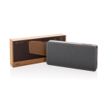 Ultradunne speaker met IPX5 waterbestendigheid en 10 W vermogen kleur grijs weergave met doos