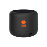 Compacte draadloze speaker met Bluetooth 5.3 en 3W geluid kleur zwart weergave met logo