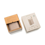 Compacte draadloze speaker met ingebouwde microfoon 10 W kleur beige weergave met doos